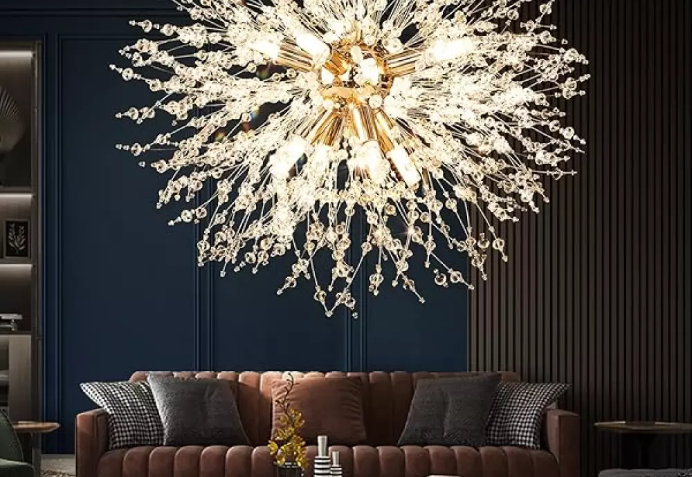 modern crystal flower chandelier